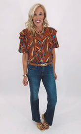 Stroke of Genius Top (brown)
